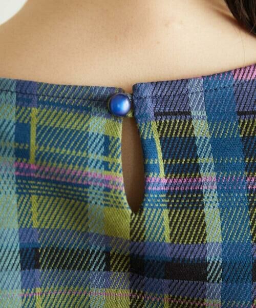 Jocomomola / ホコモモラ ロング・マキシ丈ワンピース | チェックジャカードプルオーバーワンピース | 詳細10