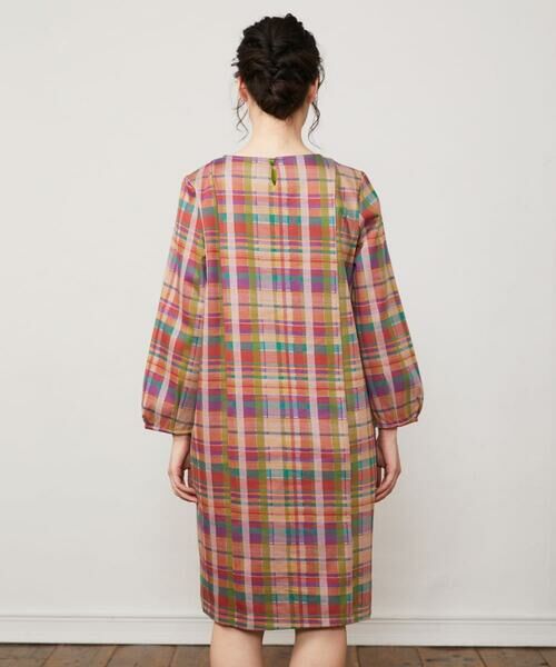 Jocomomola / ホコモモラ ロング・マキシ丈ワンピース | チェックジャカードプルオーバーワンピース | 詳細2