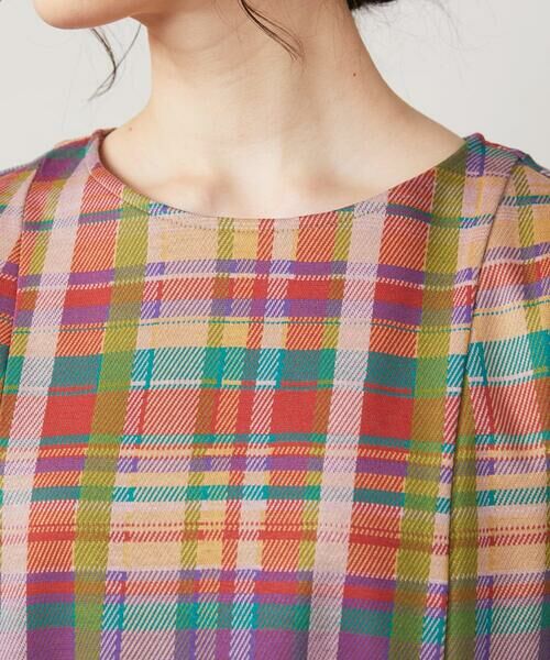 Jocomomola / ホコモモラ ロング・マキシ丈ワンピース | チェックジャカードプルオーバーワンピース | 詳細3