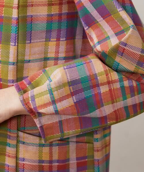 Jocomomola / ホコモモラ ロング・マキシ丈ワンピース | チェックジャカードプルオーバーワンピース | 詳細4