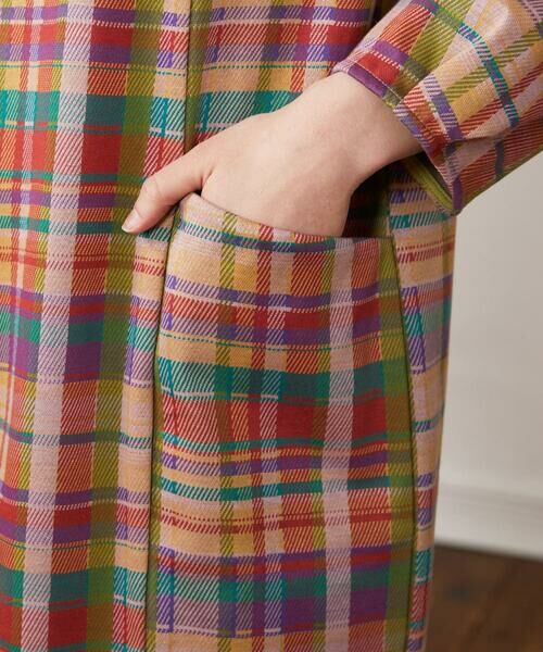 Jocomomola / ホコモモラ ロング・マキシ丈ワンピース | チェックジャカードプルオーバーワンピース | 詳細6