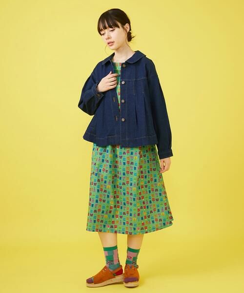 セール】 Mariposa 蝶々モチーフプリントワンピース （ロング