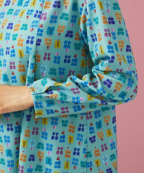 Jocomomola / ホコモモラ ロング・マキシ丈ワンピース | Mariposa 蝶々モチーフプリントワンピース | 詳細4