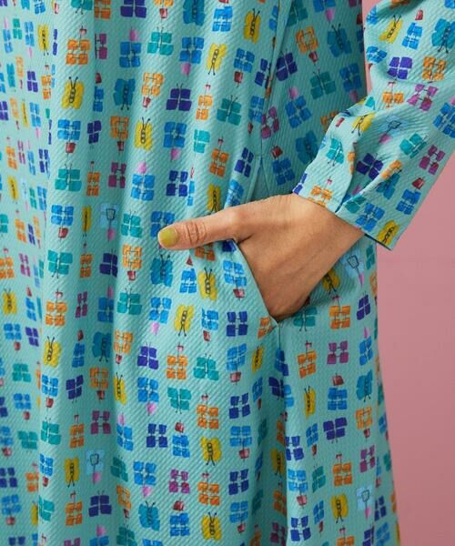 Jocomomola / ホコモモラ ロング・マキシ丈ワンピース | Mariposa 蝶々モチーフプリントワンピース | 詳細7