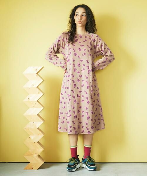 Jocomomola / ホコモモラ ロング・マキシ丈ワンピース | Flor de baile フラワーチェックジャカードワンピース | 詳細13