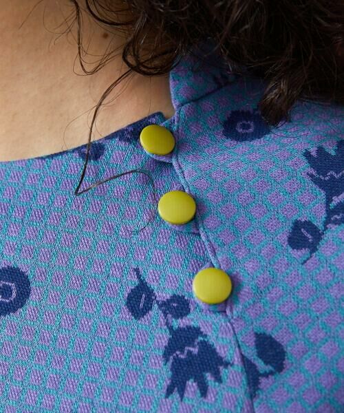 Jocomomola / ホコモモラ ロング・マキシ丈ワンピース | Flor de baile フラワーチェックジャカードワンピース | 詳細4