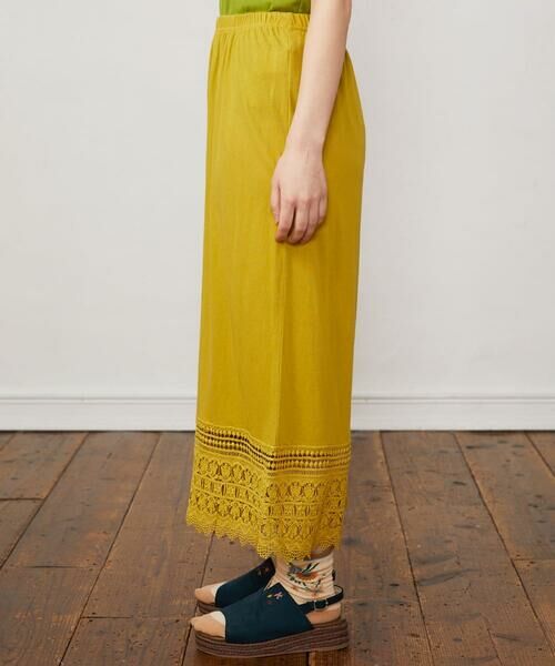 Jocomomola / ホコモモラ その他パンツ | 天竺レースペチコートパンツ | 詳細1