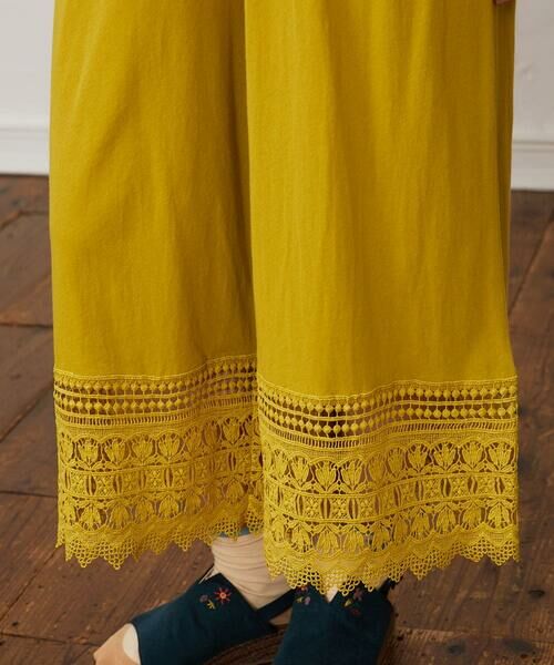 Jocomomola / ホコモモラ その他パンツ | 天竺レースペチコートパンツ | 詳細5