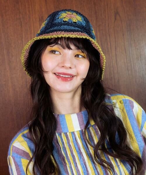 Jocomomola / ホコモモラ キャップ | フラワークロッシェペーパーハット | 詳細8