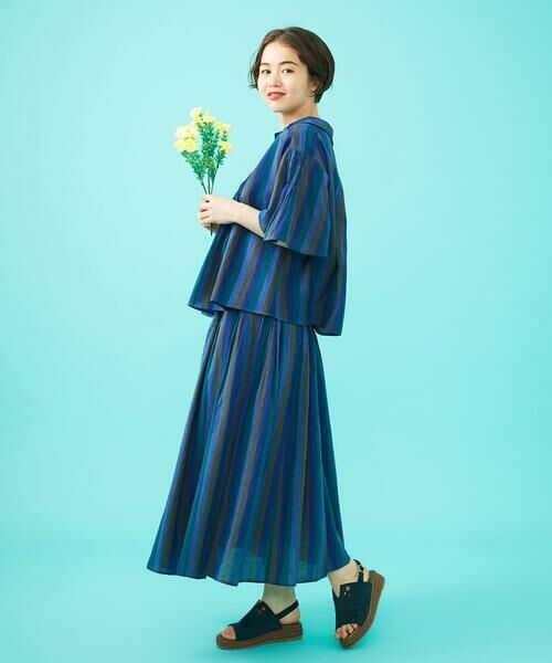 Jocomomola / ホコモモラ シャツ・ブラウス | Raya スモッキングストライプブラウス | 詳細13