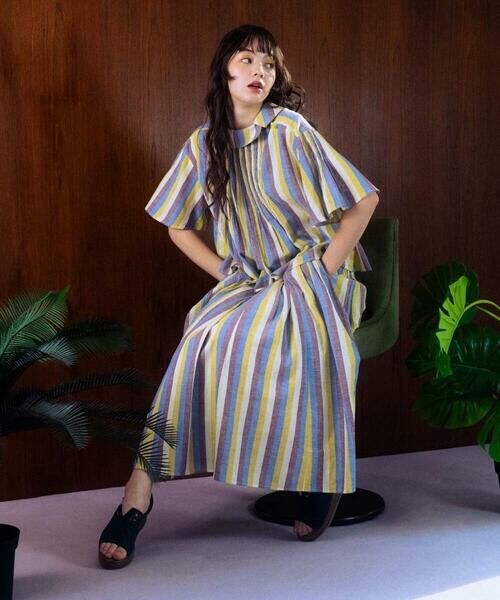Jocomomola / ホコモモラ シャツ・ブラウス | Raya スモッキングストライプブラウス | 詳細16