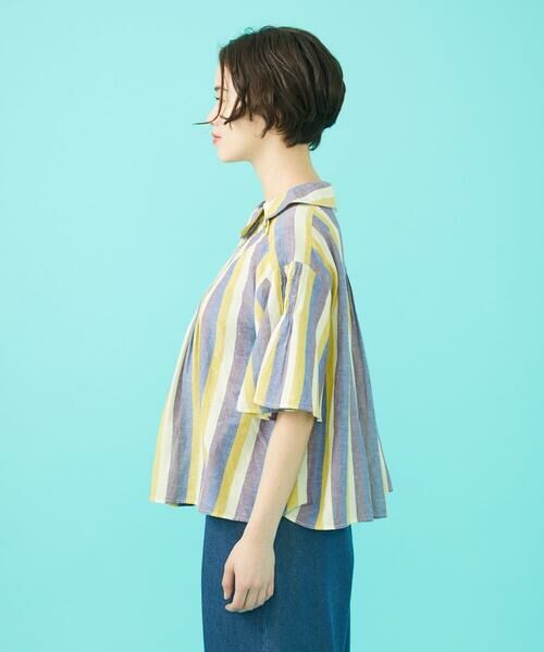 Jocomomola / ホコモモラ シャツ・ブラウス | Raya スモッキングストライプブラウス | 詳細2