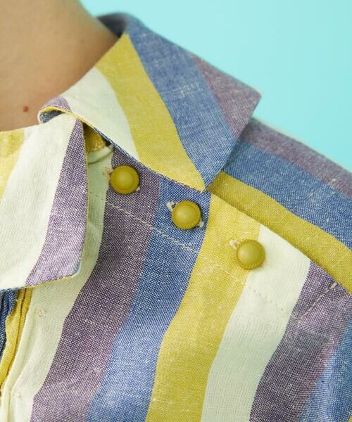 Jocomomola / ホコモモラ シャツ・ブラウス | Raya スモッキングストライプブラウス | 詳細5