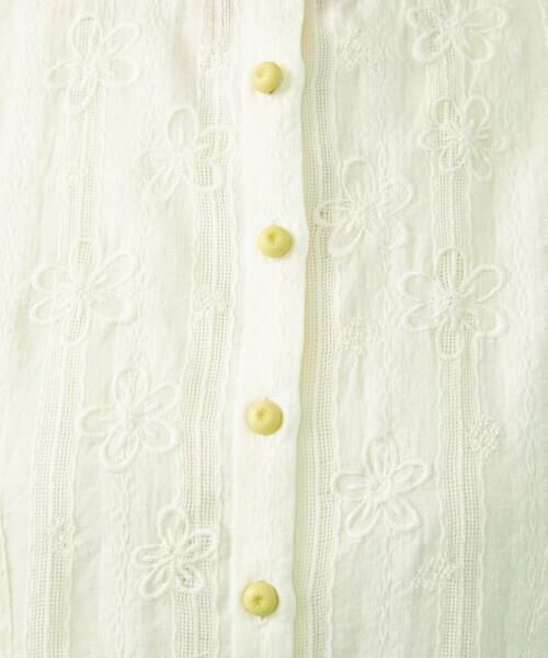 Jocomomola / ホコモモラ シャツ・ブラウス | フラワードビー バンドカラー半袖ブラウス | 詳細10