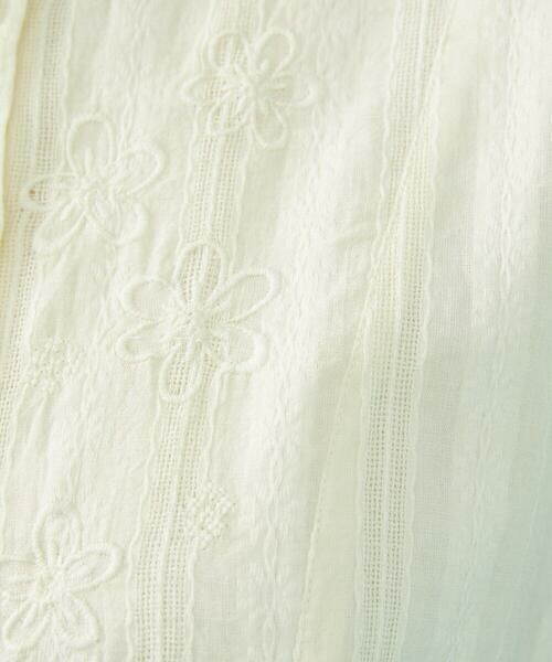 Jocomomola / ホコモモラ シャツ・ブラウス | フラワードビー バンドカラー半袖ブラウス | 詳細11