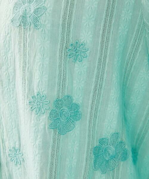 Jocomomola / ホコモモラ シャツ・ブラウス | フラワードビー フラットカラー半端袖ブラウス | 詳細13