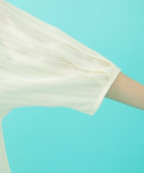 Jocomomola / ホコモモラ シャツ・ブラウス | フラワードビー フラットカラー半端袖ブラウス | 詳細6