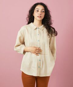 Jocomomola / ホコモモラ シャツ・ブラウス | ピコリネンピンタックブラウス