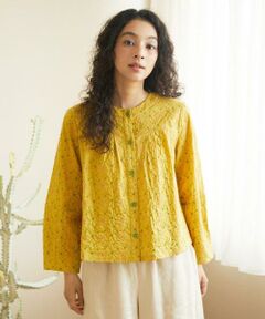 Jocomomola / ホコモモラ シャツ・ブラウス | フラワーステッチローンブラウス