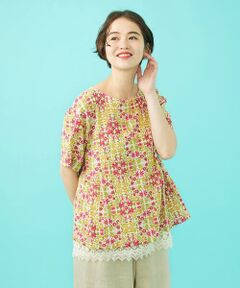 Jocomomola / ホコモモラ シャツ・ブラウス | 【日本製】Rosa flamenco フラワープリントタックブラウス