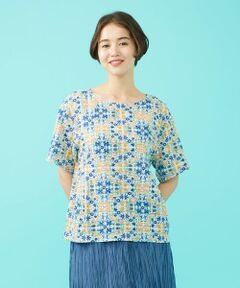 Jocomomola / ホコモモラ シャツ・ブラウス | 【日本製】Rosa flamenco フラワープリントタックブラウス