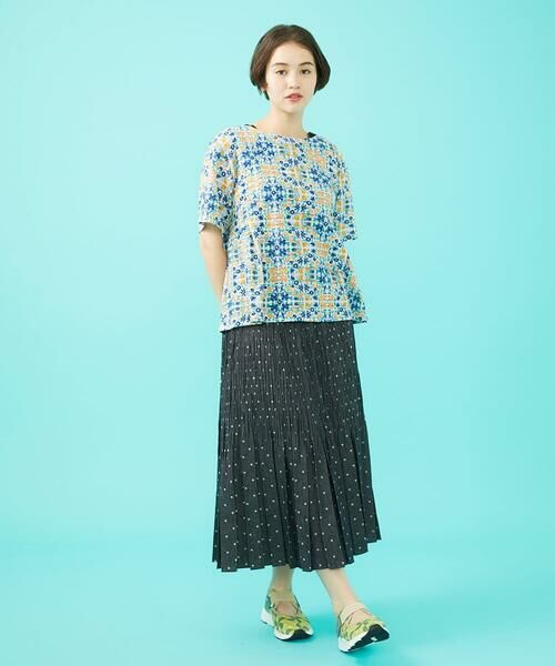 Jocomomola / ホコモモラ シャツ・ブラウス | 【日本製】Rosa flamenco フラワープリントタックブラウス | 詳細11