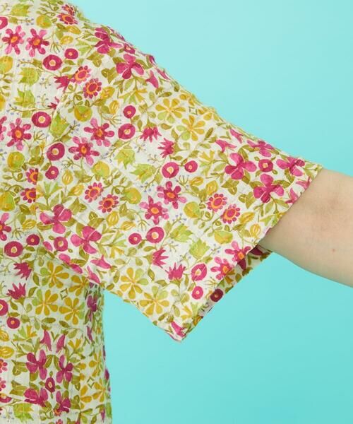 Jocomomola / ホコモモラ シャツ・ブラウス | 【日本製】Rosa flamenco フラワープリントタックブラウス | 詳細4