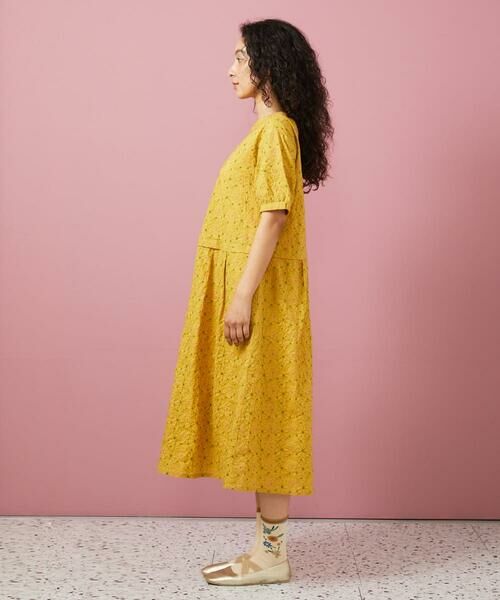 Jocomomola / ホコモモラ ロング・マキシ丈ワンピース | フラワーステッチローンワンピース | 詳細2