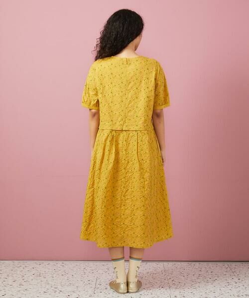 Jocomomola / ホコモモラ ロング・マキシ丈ワンピース | フラワーステッチローンワンピース | 詳細3