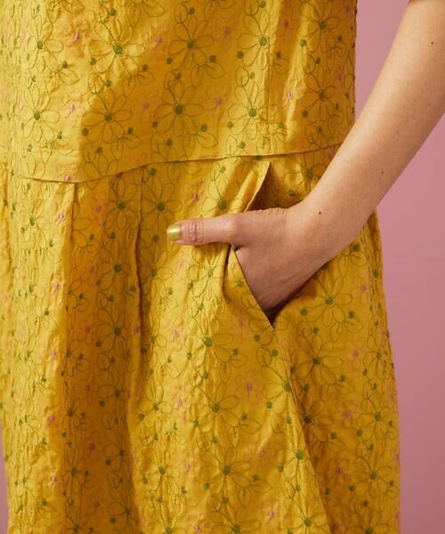 Jocomomola / ホコモモラ ロング・マキシ丈ワンピース | フラワーステッチローンワンピース | 詳細6
