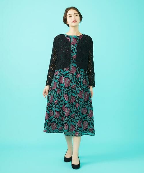 Jocomomola / ホコモモラ ロング・マキシ丈ワンピース | オパールプリントフラワーワンピース | 詳細13