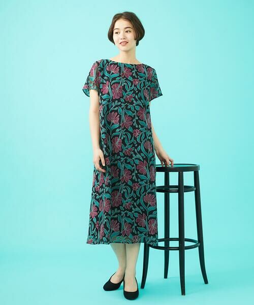 Jocomomola / ホコモモラ ロング・マキシ丈ワンピース | オパールプリントフラワーワンピース | 詳細14