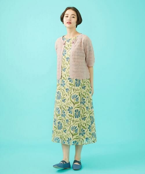 Jocomomola / ホコモモラ ロング・マキシ丈ワンピース | オパールプリントフラワーワンピース | 詳細9