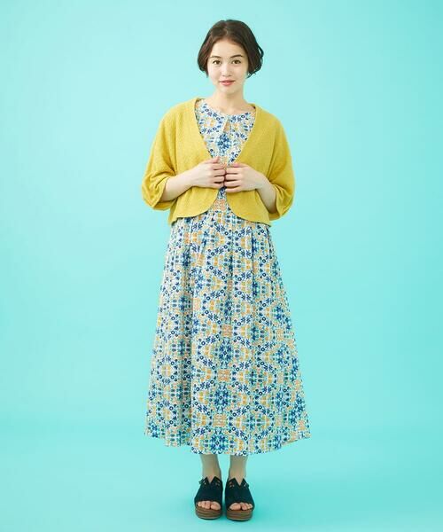 Jocomomola / ホコモモラ ロング・マキシ丈ワンピース | 【日本製】Rosa flamenco フラワープリントタックワンピース | 詳細11