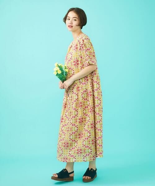 Jocomomola / ホコモモラ ロング・マキシ丈ワンピース | 【日本製】Rosa flamenco フラワープリントタックワンピース | 詳細17