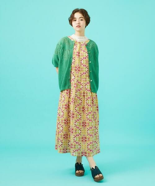 Jocomomola / ホコモモラ ロング・マキシ丈ワンピース | 【日本製】Rosa flamenco フラワープリントタックワンピース | 詳細18