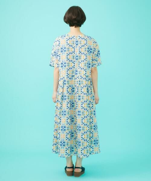 Jocomomola / ホコモモラ ロング・マキシ丈ワンピース | 【日本製】Rosa flamenco フラワープリントタックワンピース | 詳細3