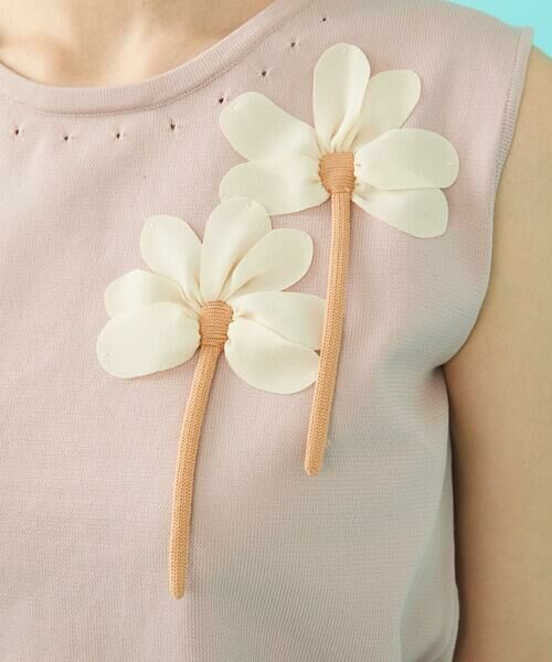 Jocomomola / ホコモモラ ニット・セーター | フラワーモチーフノースリーブニット | 詳細10