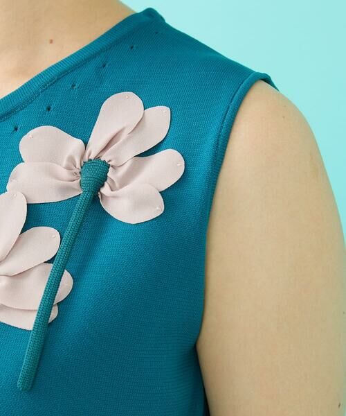 Jocomomola / ホコモモラ ニット・セーター | フラワーモチーフノースリーブニット | 詳細5