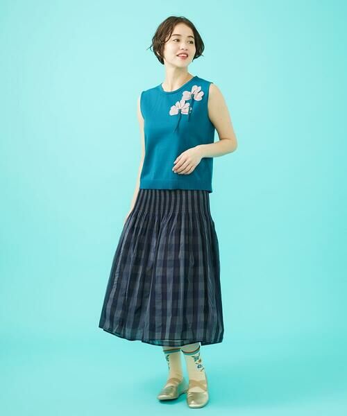 Jocomomola / ホコモモラ ニット・セーター | フラワーモチーフノースリーブニット | 詳細8