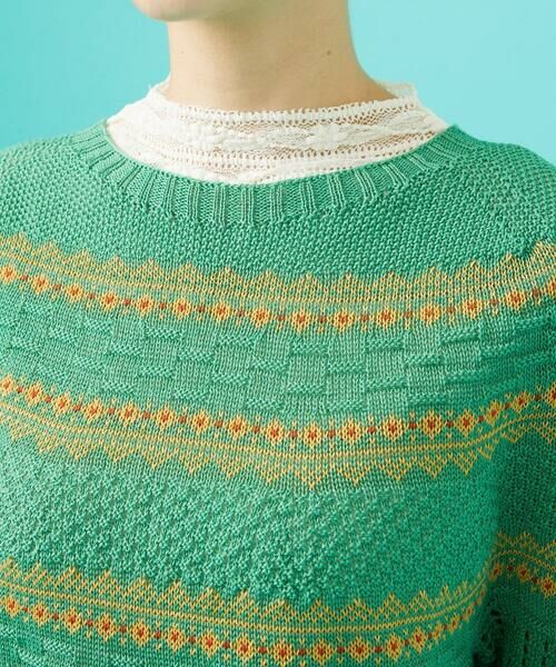 Jocomomola / ホコモモラ ニット・セーター | 【日本製】Raiz ホールガーメントプルオーバーサマーニット | 詳細4