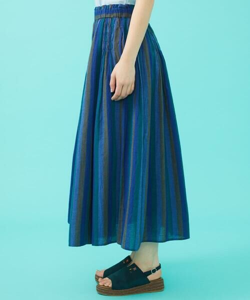 Jocomomola / ホコモモラ ロング・マキシ丈スカート | Raya スモッキングストライプスカート | 詳細2