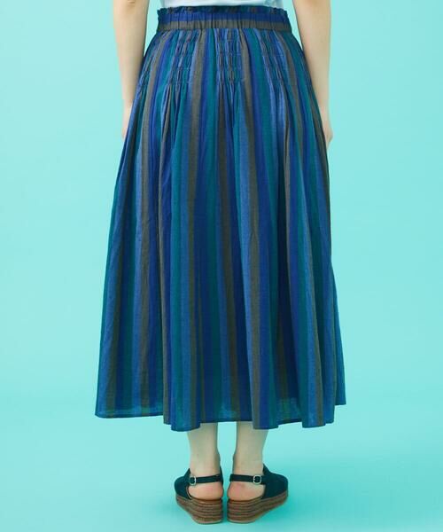 Jocomomola / ホコモモラ ロング・マキシ丈スカート | Raya スモッキングストライプスカート | 詳細3