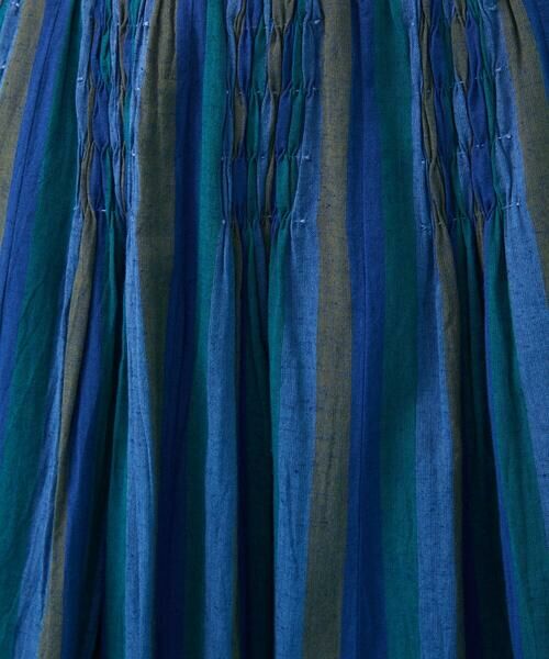 Jocomomola / ホコモモラ ロング・マキシ丈スカート | Raya スモッキングストライプスカート | 詳細8