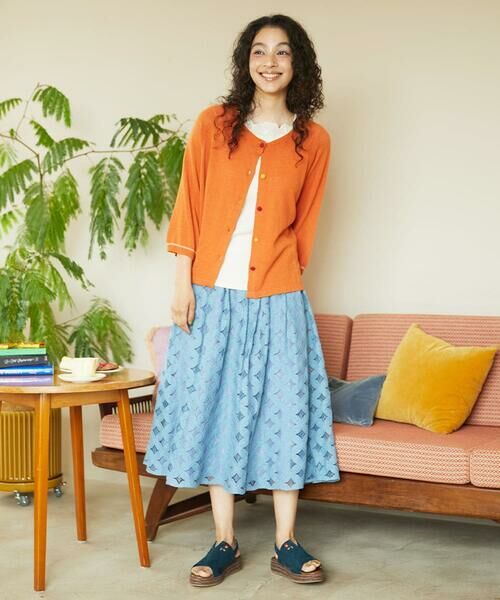 Jocomomola / ホコモモラ ロング・マキシ丈スカート | Flor 総レーススカート | 詳細12