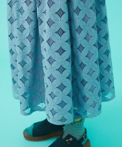 Jocomomola / ホコモモラ ロング・マキシ丈スカート | Flor 総レーススカート | 詳細7