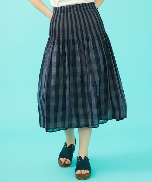 Jocomomola / ホコモモラ ロング・マキシ丈スカート | 【2WAY】リバーシブルジャカードチェックスカート | 詳細10