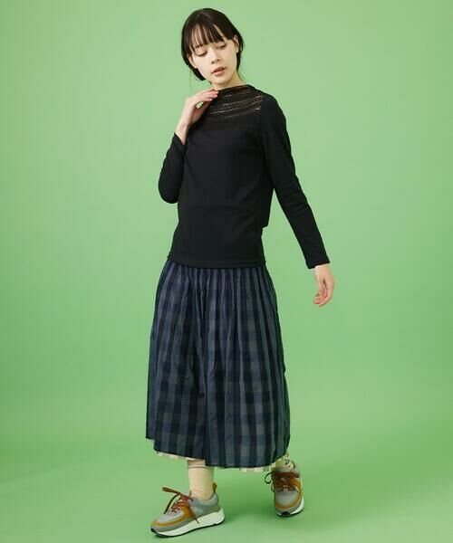 Jocomomola / ホコモモラ ロング・マキシ丈スカート | 【2WAY】リバーシブルジャカードチェックスカート | 詳細21