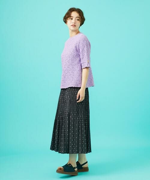 Jocomomola / ホコモモラ ロング・マキシ丈スカート | 【日本製】ダンガリードットプリーツスカート | 詳細15