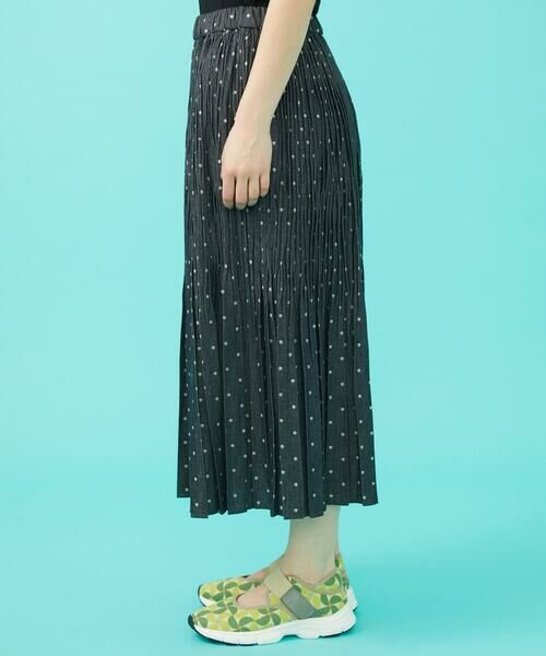 Jocomomola / ホコモモラ ロング・マキシ丈スカート | 【日本製】ダンガリードットプリーツスカート | 詳細3